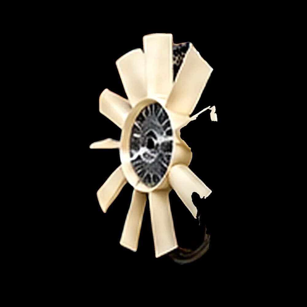 Engine cooling fan blade